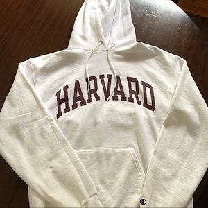 Harvard White Hoodie